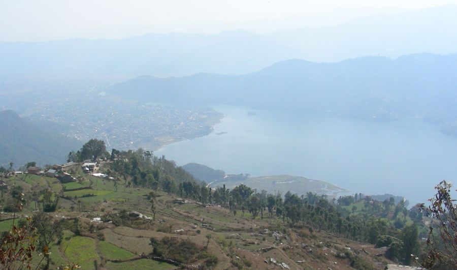 Pokhara and Phewa Tal from Sarangkot Village