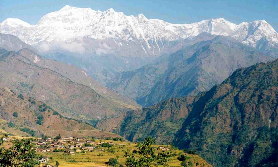 The Gurja Himal in the Dhaulagiri Region of the Nepal Himalaya