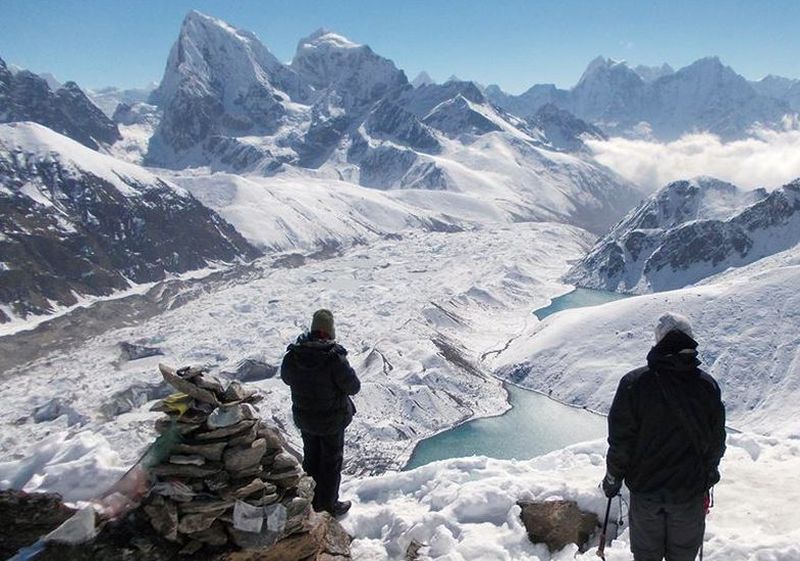 Mts.Cholatse and Taboche from Gokyo Ri