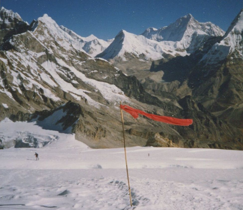 Hongu Valley from summit of Mera Peak