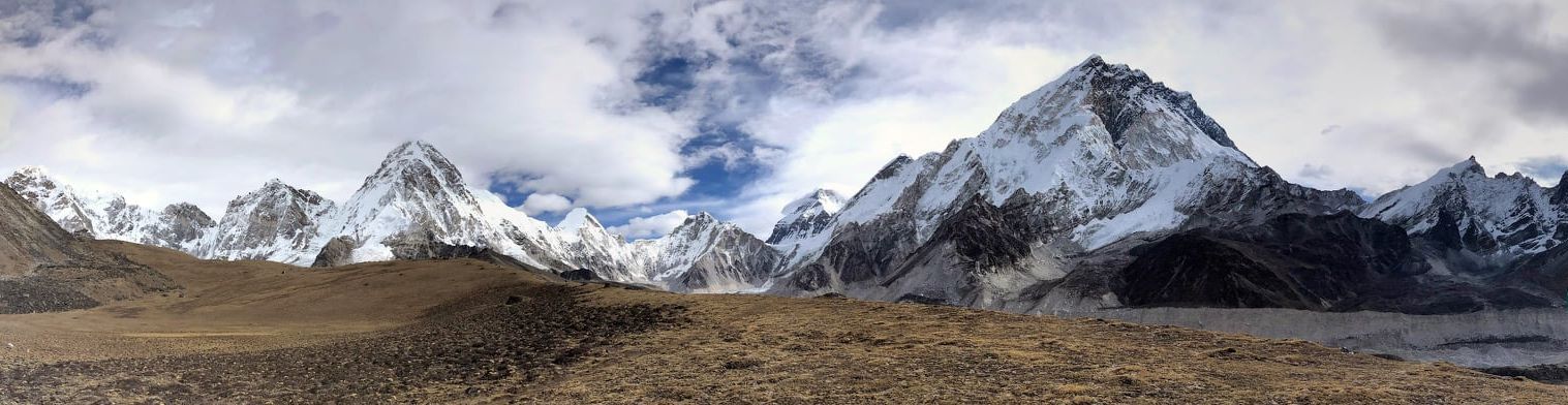 Pumori and Nuptse on route to Everest BC