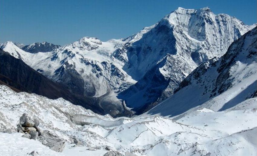 Mount Pang Puchi from Larkya La