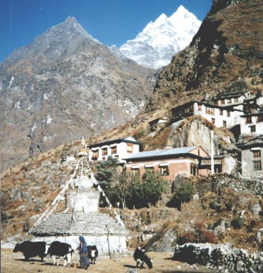 Gauri Shankar above Beding Village in the Rolwaling Valley