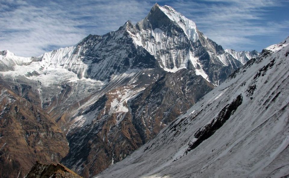 Mount Macchapucchre ( Fishtail Mountain ) from Annapurna Base Camp