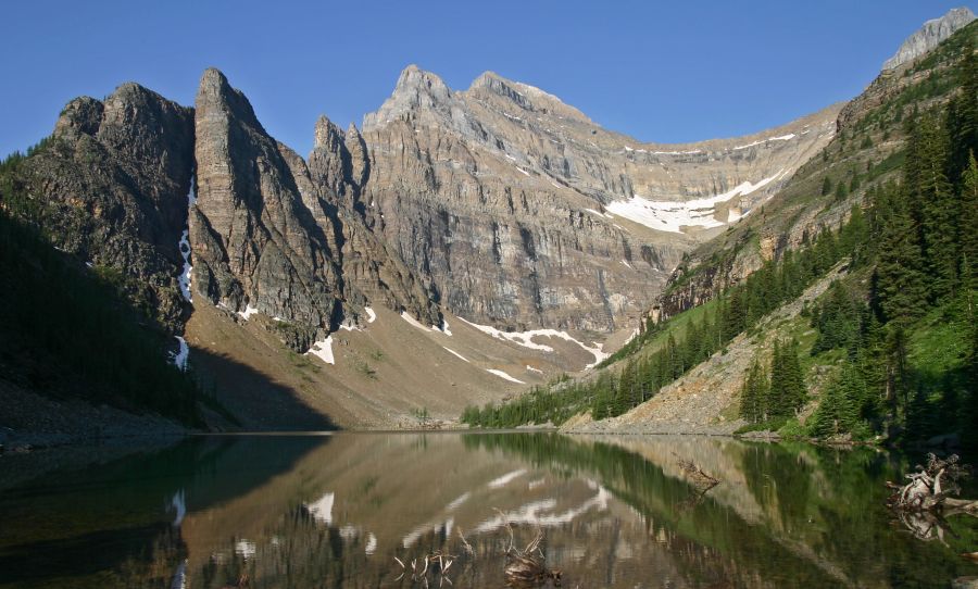 Lake Agnes in Banff National Park, Alberta, Canada