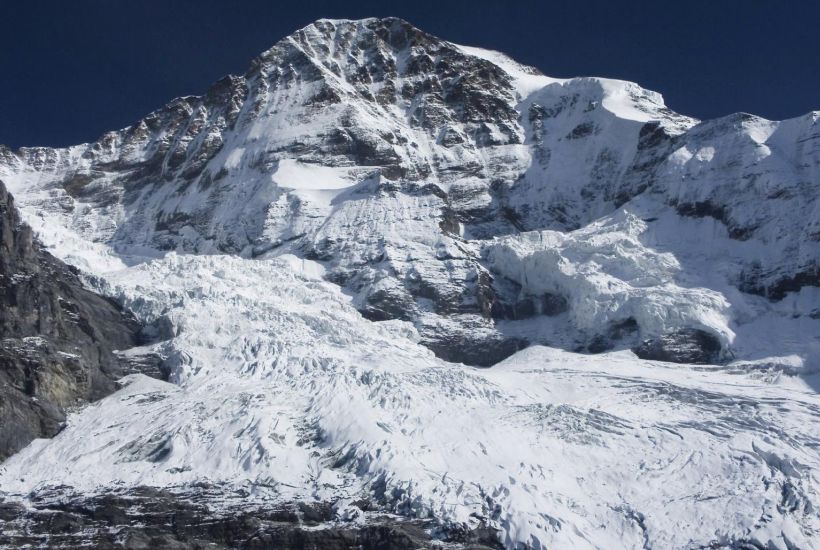 Monch above the Eiger Glacier