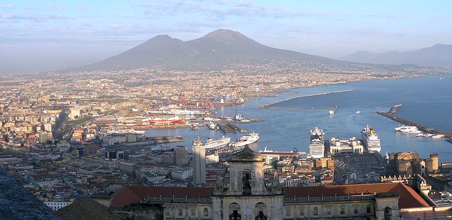 Mount Vesuvius from Naples