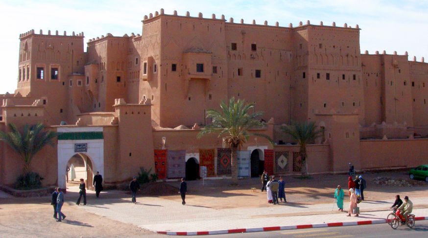 Taourirt Kasbah in Quarzazate in the sub-sahara