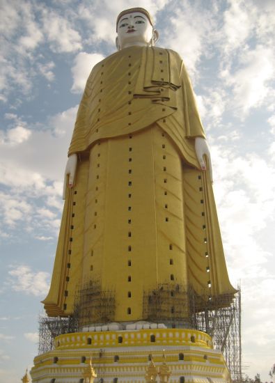 Standing Buddha Statue at Yattawmu Paya near Monywa in northern Myanmar / Burma