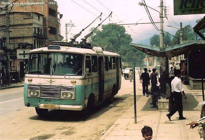 Trolleybus in Kathmandu City