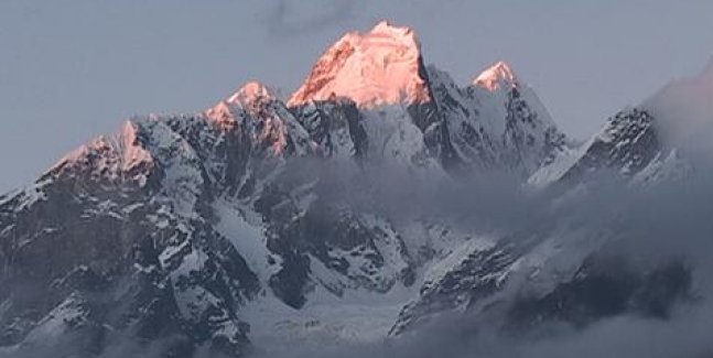 Sunset on Dorje Lakpa in the Jugal Himal