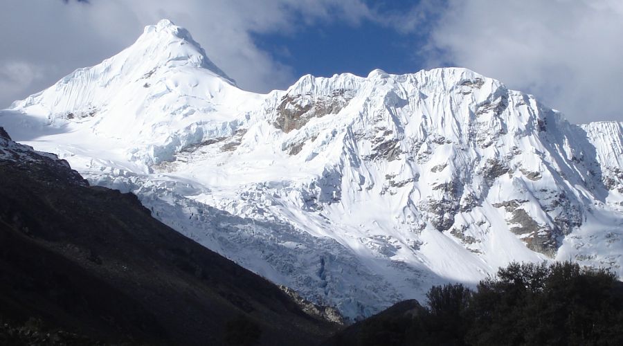 Tocllaraju, 6035 metres in the Cordillera Blanca of the Peru Andes