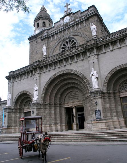 Cathedral in Manila - capital city of the Philippines