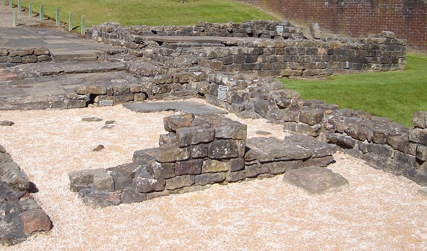 Ruins of Roman Bath House in Bearsden