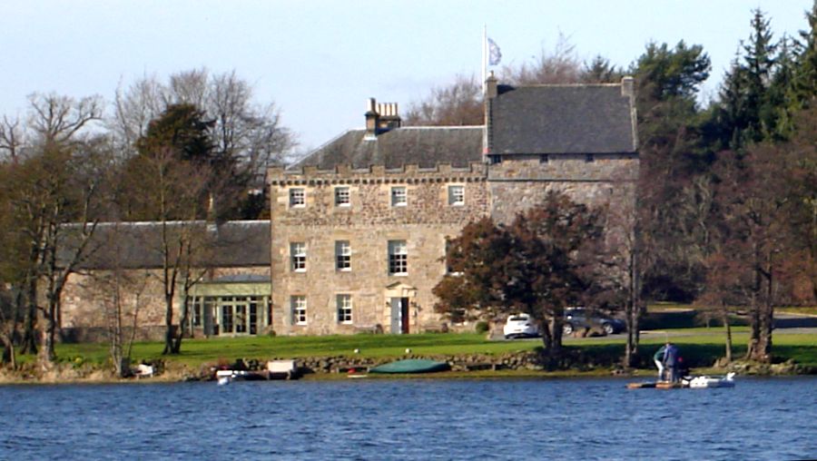 Bardowie Castle at Bardowie Loch