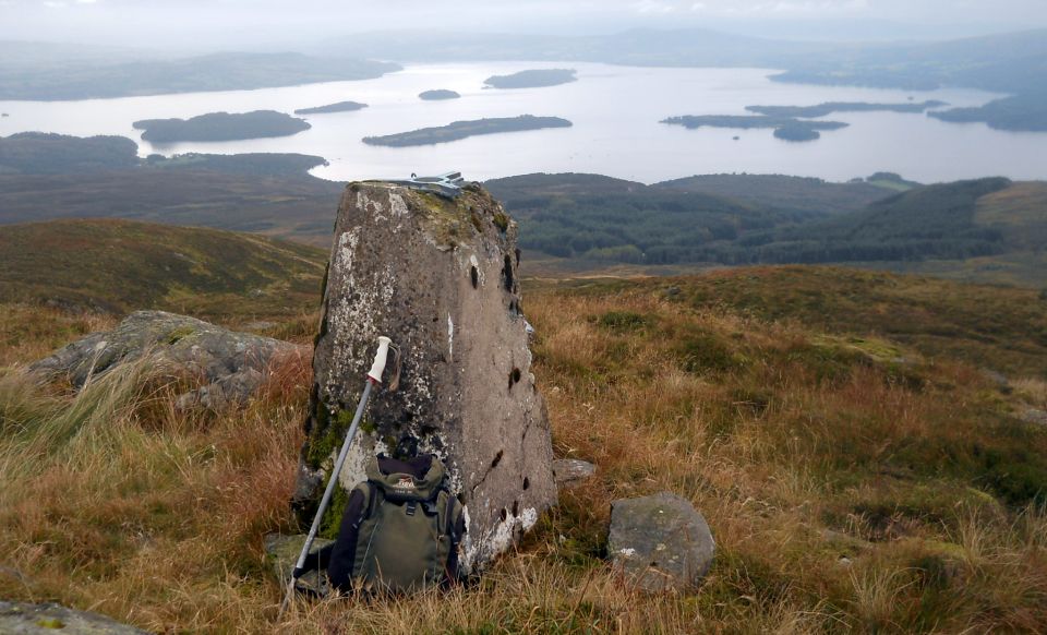 Loch Lomond from trig point on Beinn Bhreac