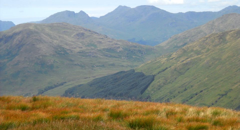 Arrochar Alps ( Ben Arthur, Beinn Ime, Beinn Narnain ) from Beinn Dubh