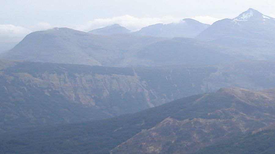 River Orchy and Loch Tulla on descent from Beinn Bhreac-liath