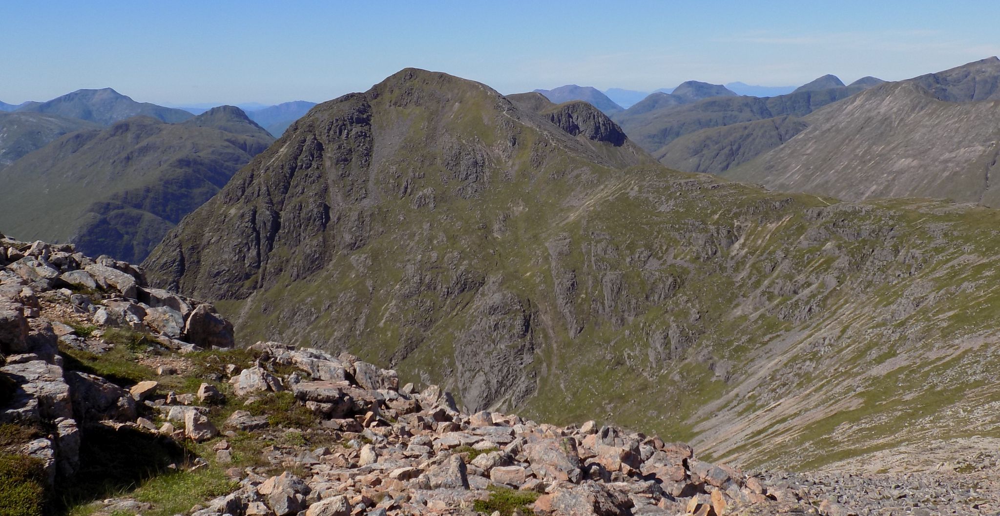 Stob na Doire the middle peak of Buachaille Etive Mor