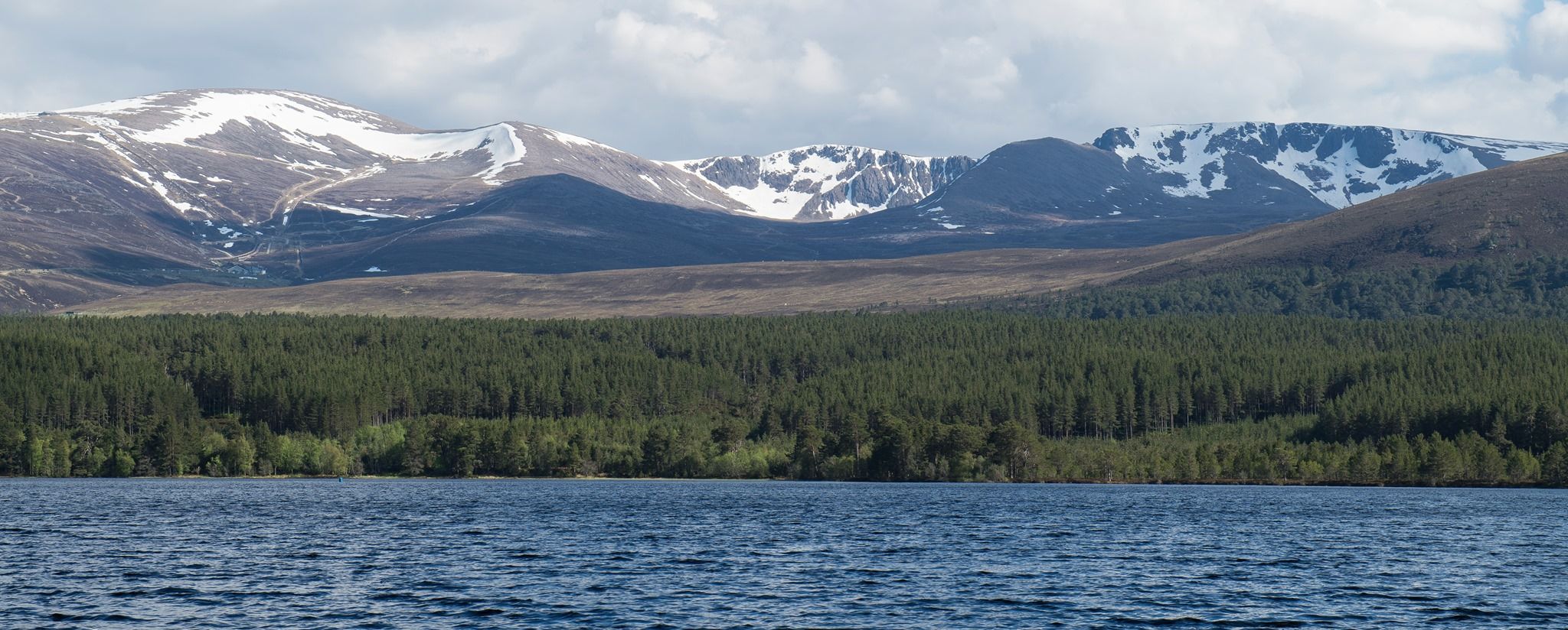 Loch Morlich in the Cairngorms of Scotland