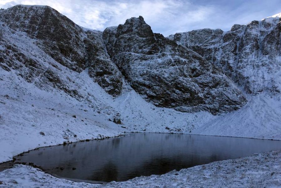 Coire Ardrair beneath Creag Meagaidh