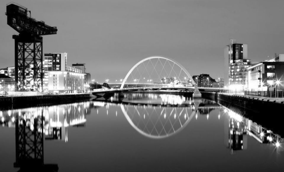 The shipyard crane at Finnieston on the River Clyde