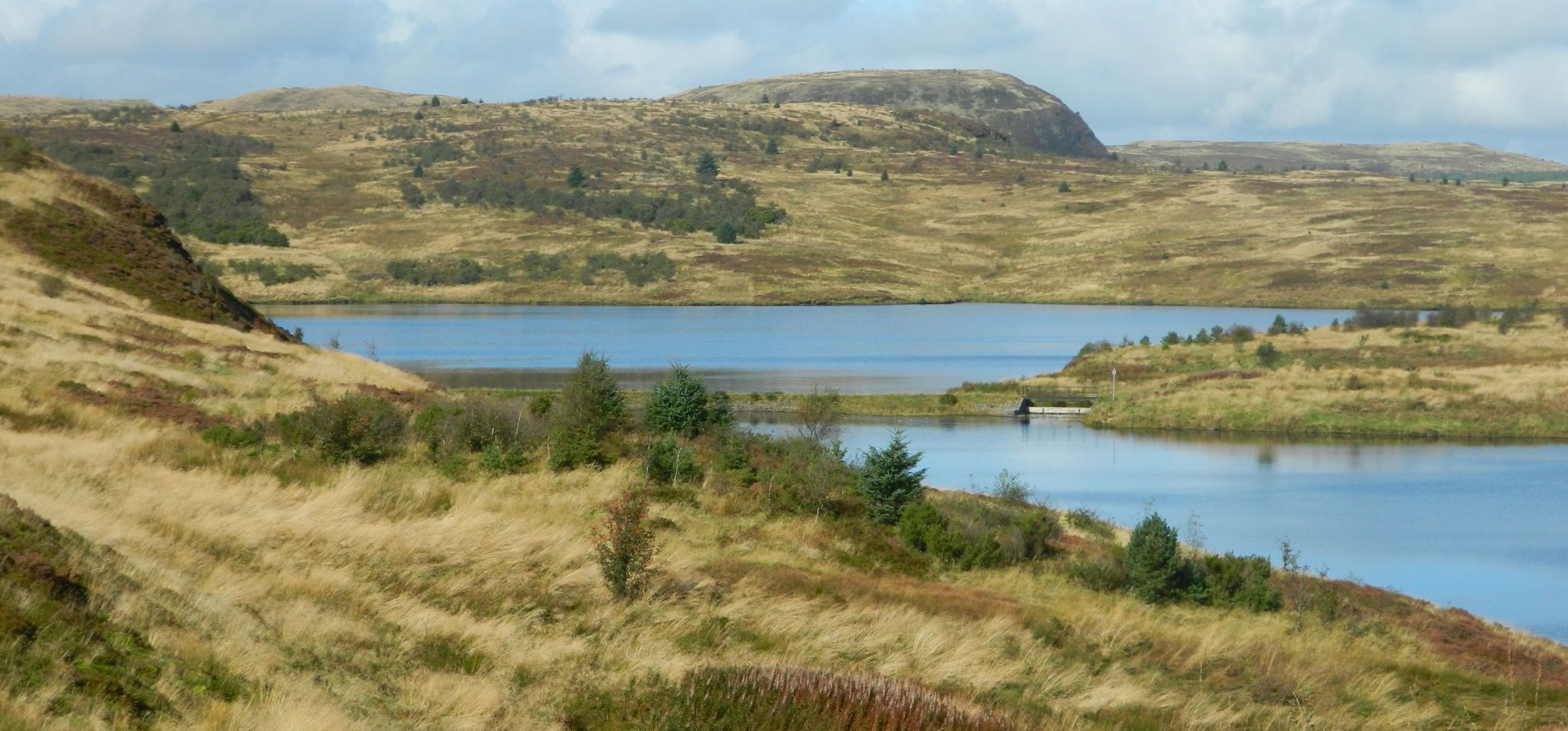 Duncolm beyond Cochno Loch and Jaw Reservoir