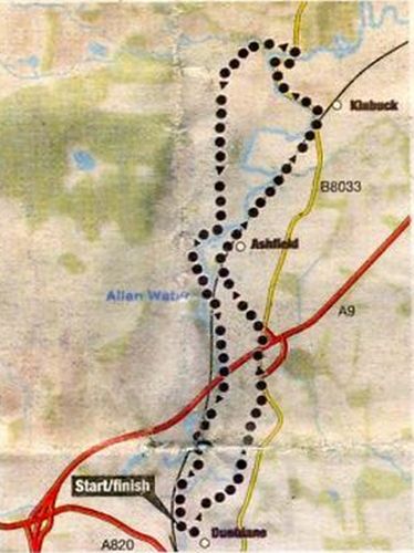 Route Map of Dunblane Circuit