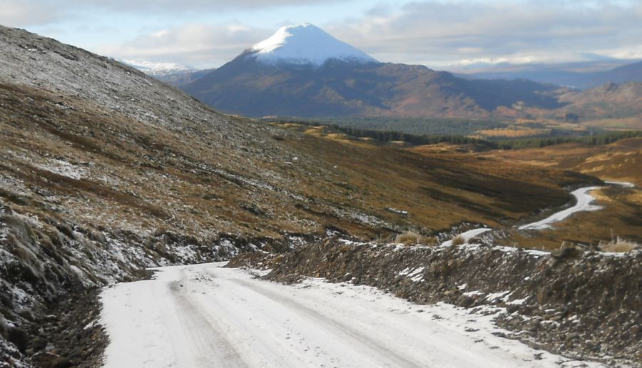 Schiehallion on ascent to Meall Tairneachan