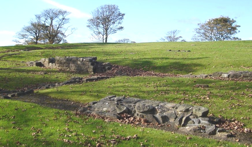 Ruins of Roman Fort on Barr Hill at Twechar