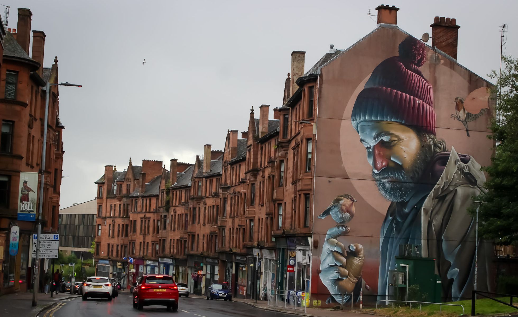 Mural in the High Street in Glasgow city centre