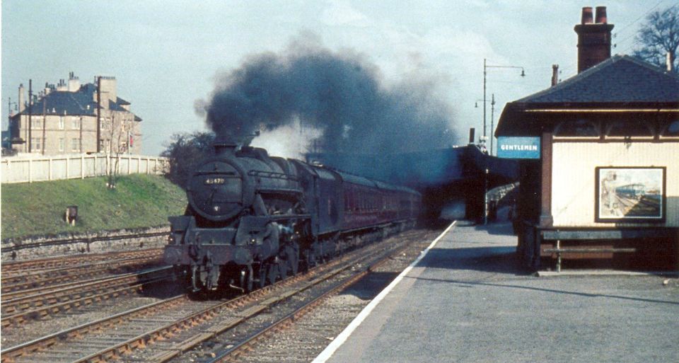 Old steam locomotive in Glasgow