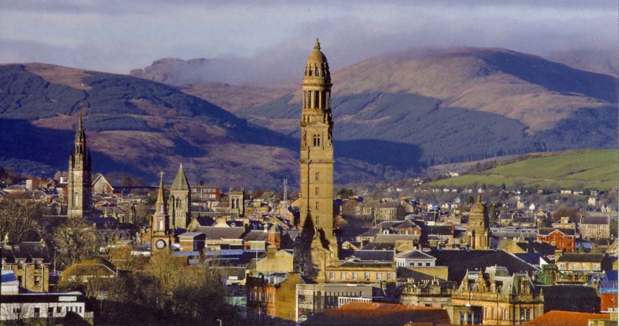 Victoria Tower on Municipal Buildings in Greenock