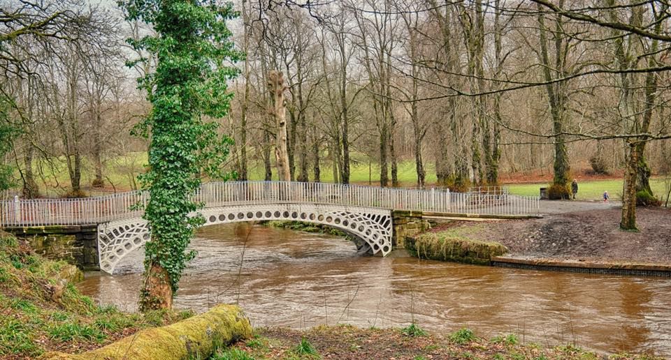 Silver Bridge over White Cart River at Linn Park