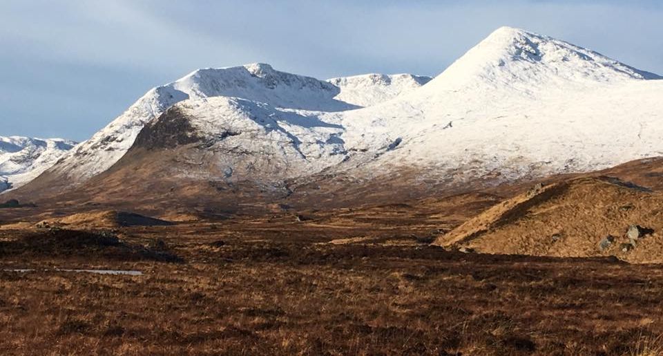 Black Mount from Lochan na h Achlaise on Rannoch Moor