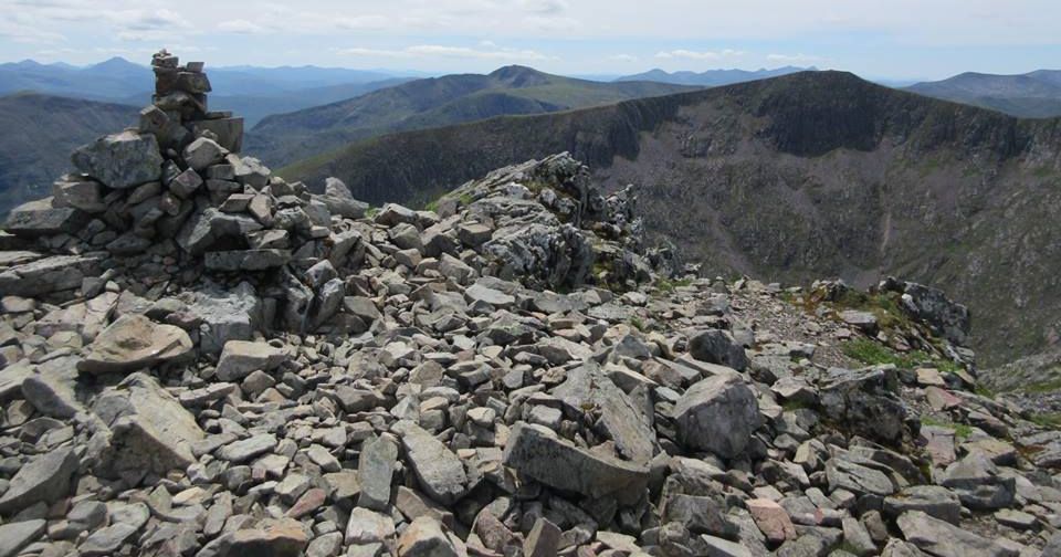 Stob Ghabhar and Clach Leathad from Meall a'Bhuiridh