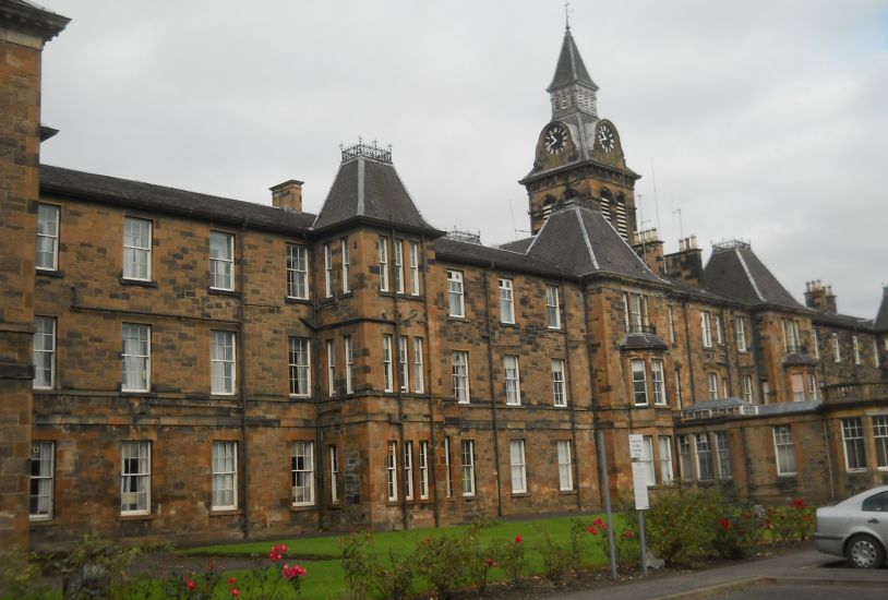 Main Medical Building at the Southern General Hospital in Govan District of Glasgow