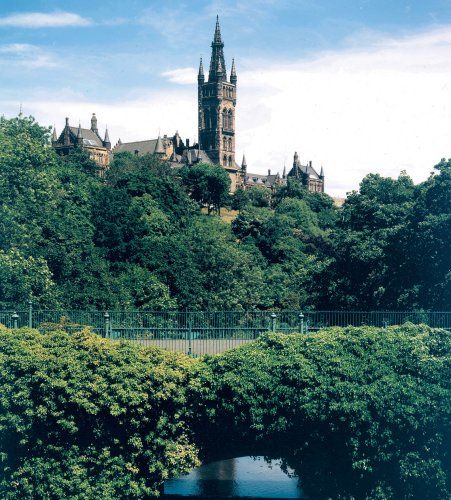 Glasgow University from River Kelvin