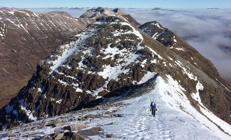 Beinn Eighe from Liathach in the Torridon Region of the NW Highlands of Scotland