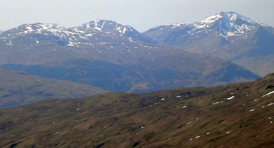 Ben Lui Group on ascent of Meall Glas