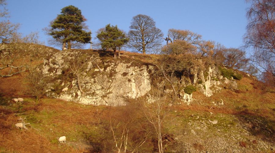 Rock Face on the Kilpatrick Braes