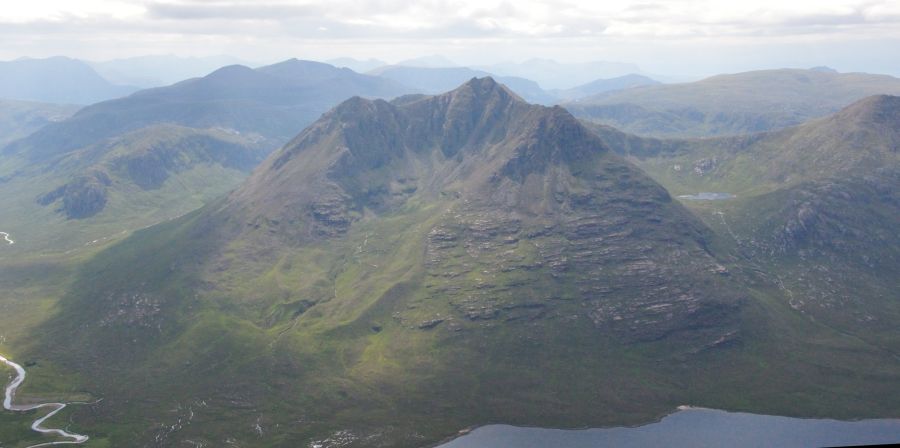 Beinn Dearg Mor from An Teallach in Torridon Region