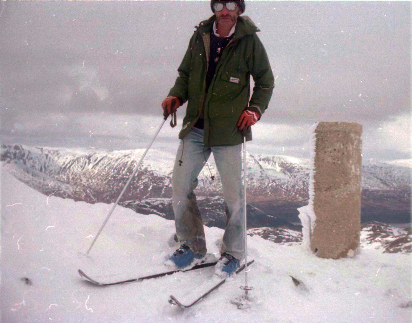 Trig Point at summit of Geal Charn