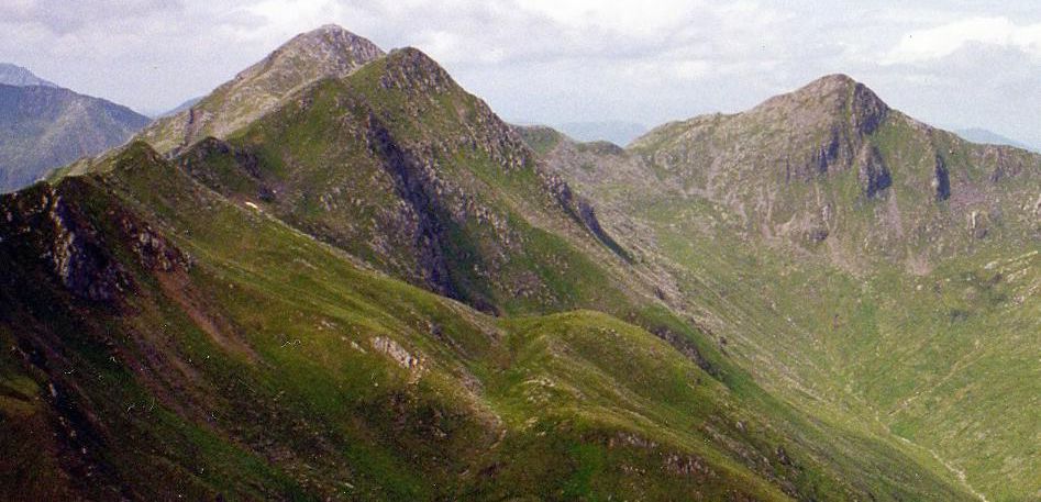 Loch Cluanie from Sgurr an Fhuaraiin the Five Sisters of Kintail