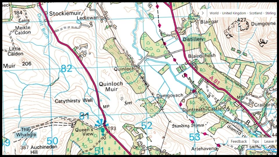 Map of Quinloch Muir