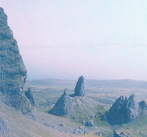 Pinnacles of the Quiraing on the Isle of Skye