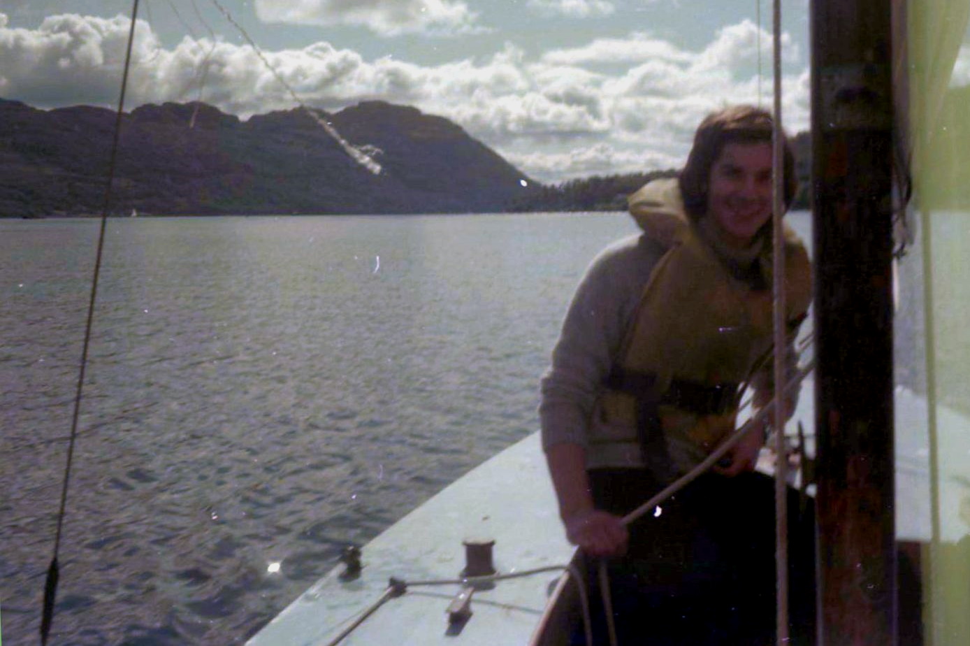 Sailing in Loch Goil in Argylleshire in the Southern Highlands of Scotland