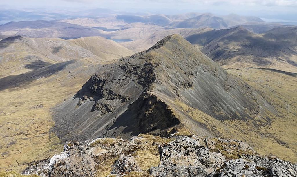 Summit Ridge on Ben More on the Island of Mull