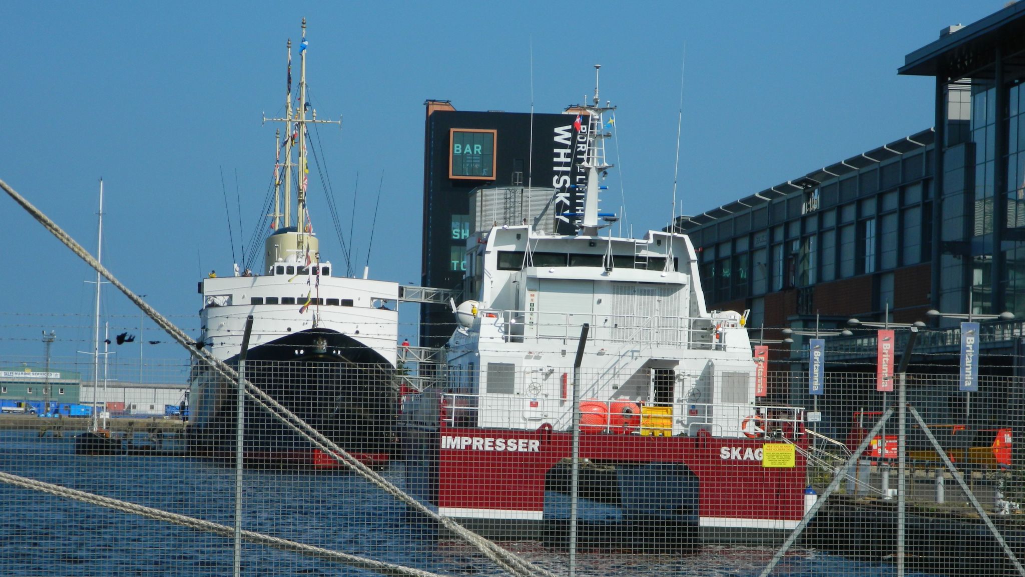 Docks at Newhaven on Firth of Forth at Leith