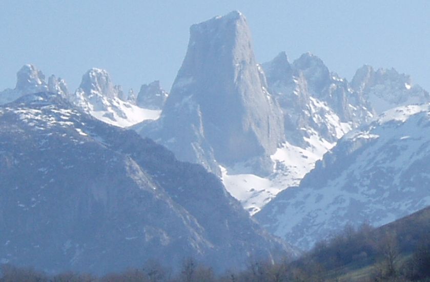 Naranjo de Bulnes in the Picos de Europa of the Cantabrian Mountains in NW Spain